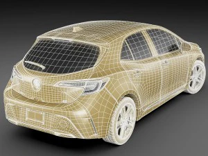 toyota corolla hatchback and auris 2019 3D Model