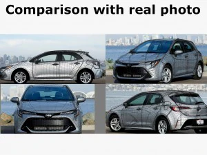 toyota corolla hatchback and auris 2019 3D Model