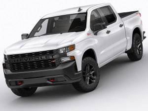 chevrolet silverado trail boss and custom 3D Модель