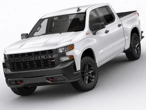 chevrolet silverado trail boss and custom 3D Model