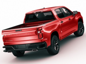 chevrolet silverado trail boss and custom 3D Модель