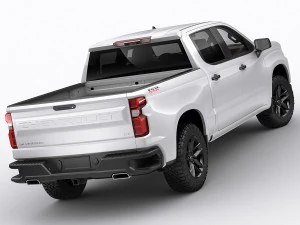 chevrolet silverado trail boss and custom 3D Model