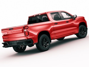chevrolet silverado trail boss and custom 3D Модель