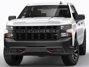 chevrolet silverado trail boss and custom 3D Модель