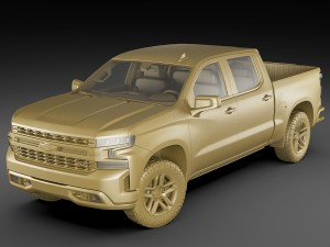 chevrolet silverado trail boss and custom 3D Модель