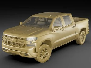 chevrolet silverado trail boss and custom 3D Model