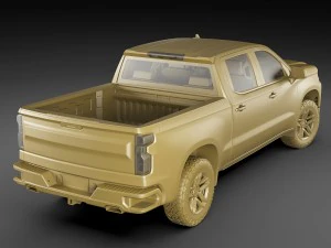 chevrolet silverado trail boss and custom 3D Model