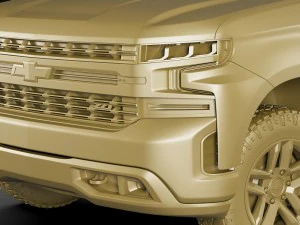 chevrolet silverado trail boss and custom 3D Model