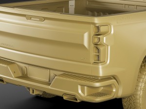 chevrolet silverado trail boss and custom 3D Модель