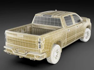 chevrolet silverado trail boss and custom 3D Model