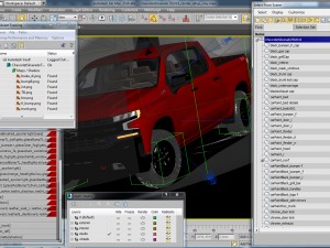 chevrolet silverado trail boss and custom 3D Модель
