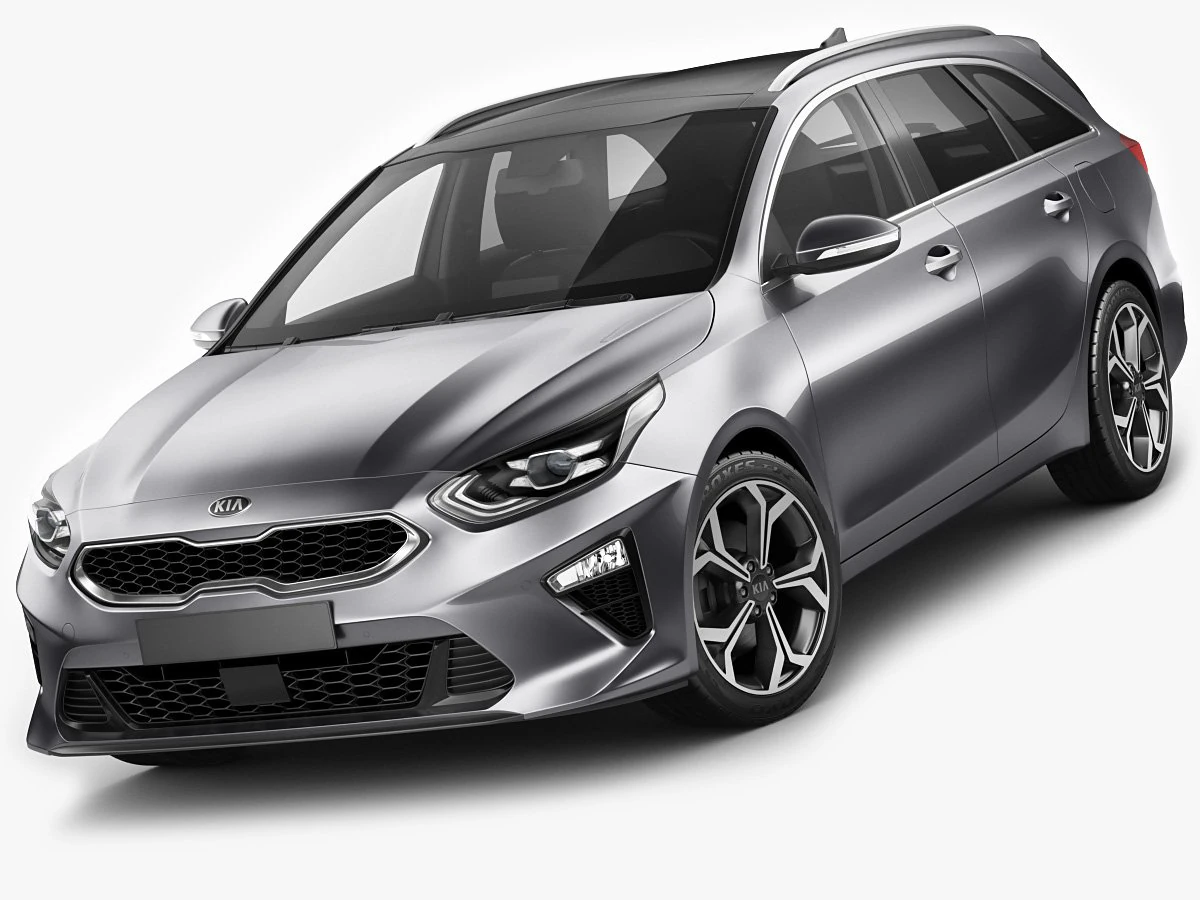 kia ceed sw 2019 3D Model .c4d .max .obj .3ds .fbx .stl .blend