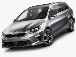 kia ceed sw 2019 3Dモデル