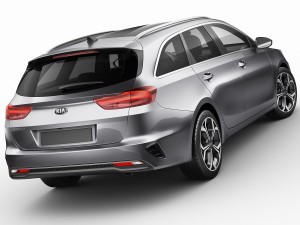 kia ceed sw 2019 Modelo 3D