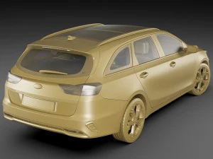 kia ceed sw 2019 3D Model