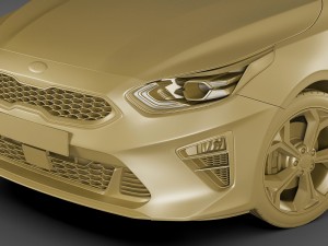 kia ceed sw 2019 Modelo 3D