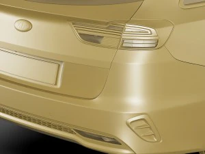 kia ceed sw 2019 3D Model