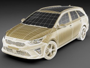 kia ceed sw 2019 Modelo 3D