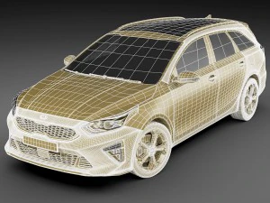 kia ceed sw 2019 3D Model