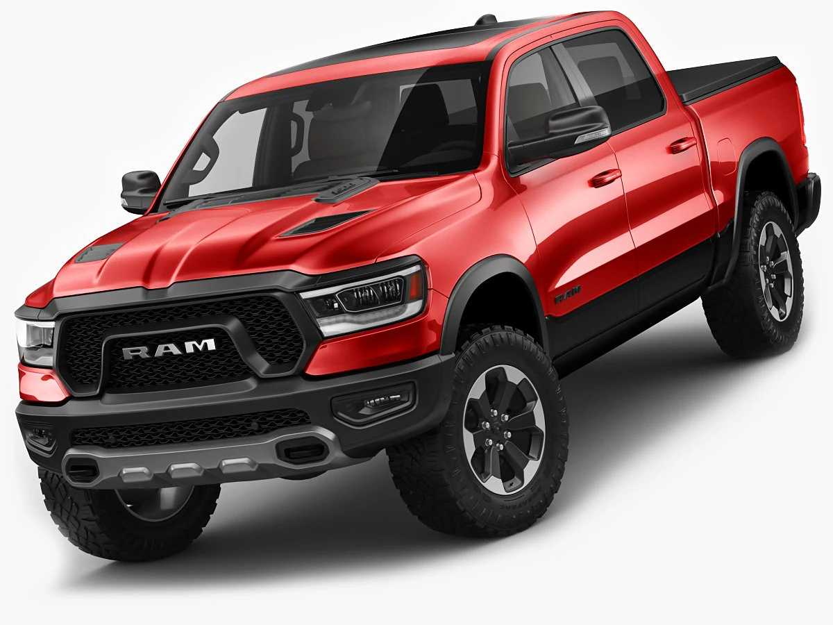 ram 1500 rebel 2019 3D Model .c4d .max .obj .3ds .fbx .stl .blend