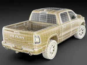 ram 1500 rebel 2019 3D Model