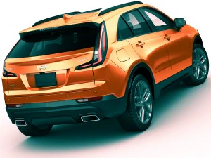 cadillac xt4 2019 3D Model