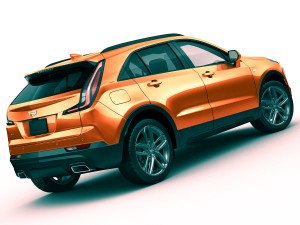 cadillac xt4 2019 3D 모델
