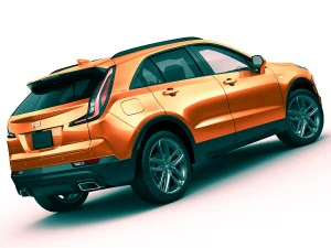 cadillac xt4 2019 3D Model