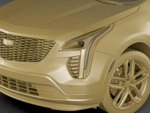 cadillac xt4 2019 3D Model