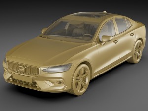 volvo s60 2019 3D 모델