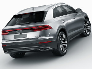 audi q8 2019 Modello 3D