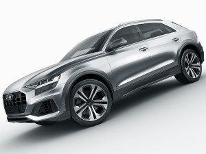 audi q8 2019 Modello 3D