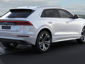 audi q8 2019 Modello 3D