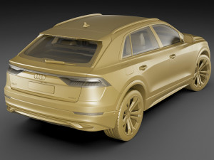 audi q8 2019 Modello 3D