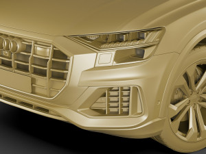 audi q8 2019 Modello 3D