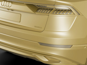 audi q8 2019 Modello 3D