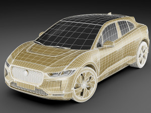 jaguar i-pace 2019 3D Модель