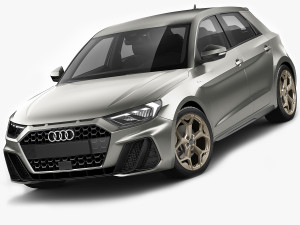 audi a1 2019 3D Model