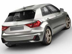 audi a1 2019 3D Model