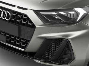 audi a1 2019 3D Model