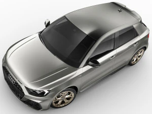 audi a1 2019 3D Model
