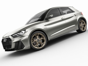 audi a1 2019 3D Model