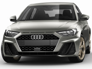audi a1 2019 3D Model