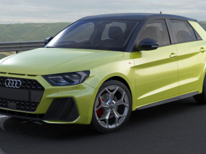audi a1 2019 3D Model