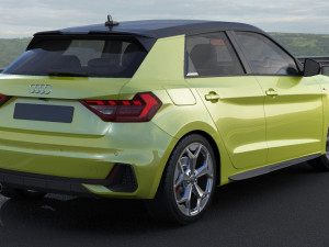 audi a1 2019 3D Model