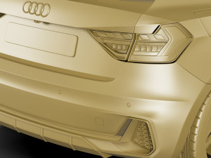 audi a1 2019 3D Model
