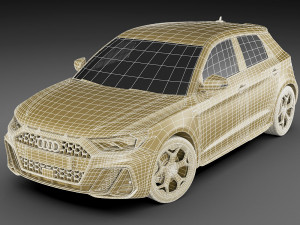 audi a1 2019 3D Model