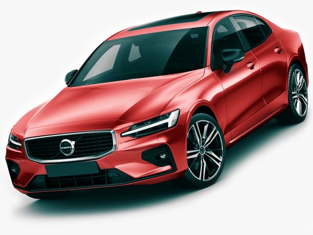 volvo s60 2019 r-design 3D मॉडल .c4d .max .obj .3ds .fbx .stl .blend 