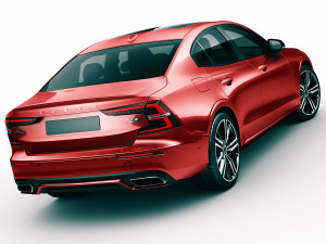 volvo s60 2019 r-design 3D मॉडल