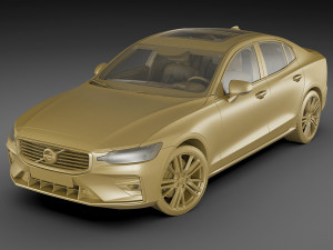 volvo s60 2019 r-design 3D मॉडल